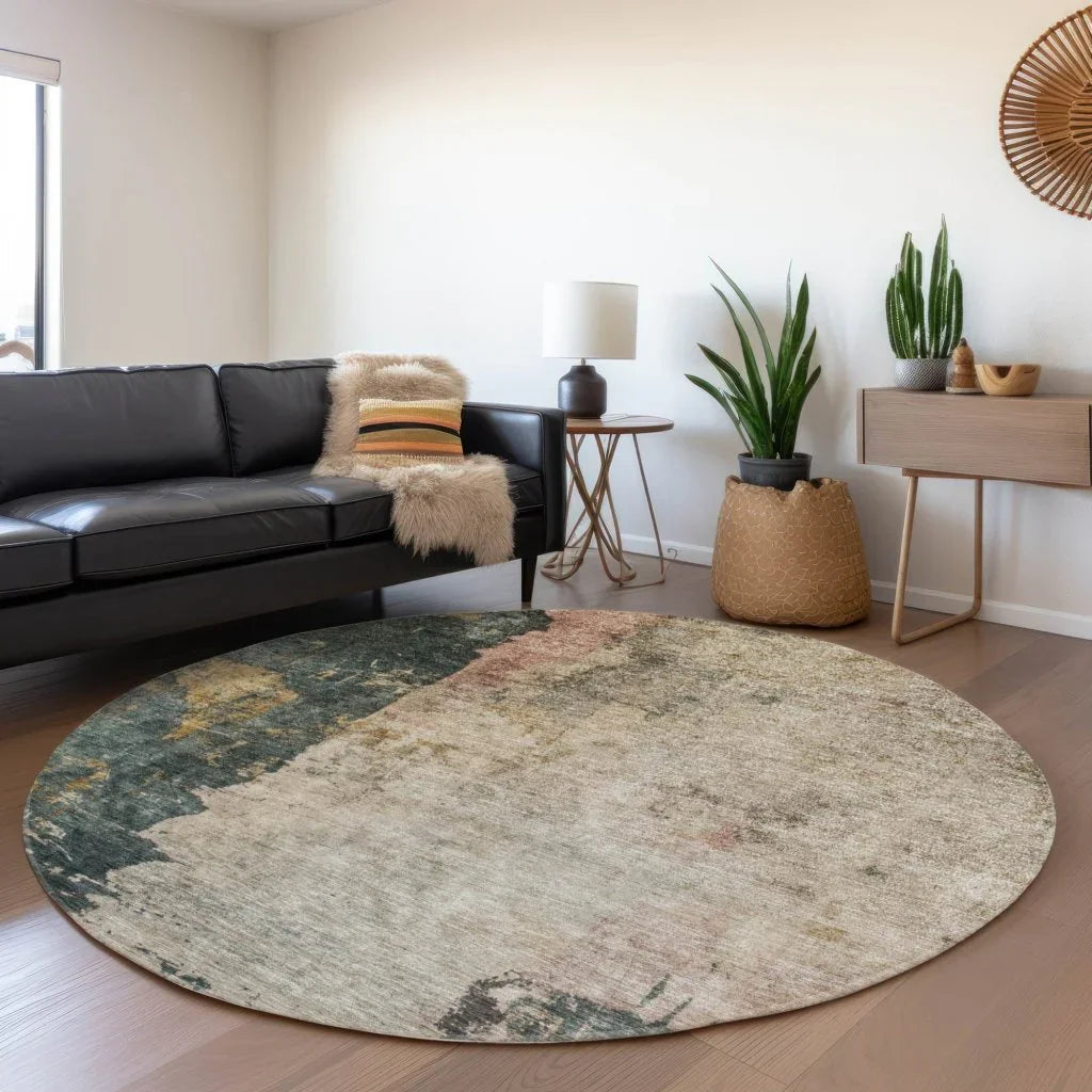 Califa Brown Washable Indoor - Outdoor Rug - LOOMLAN - LOOMLAN Rugs - Outdoor Rugs