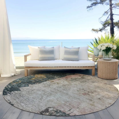 Califa Brown Washable Indoor - Outdoor Rug - LOOMLAN - LOOMLAN Rugs - Outdoor Rugs