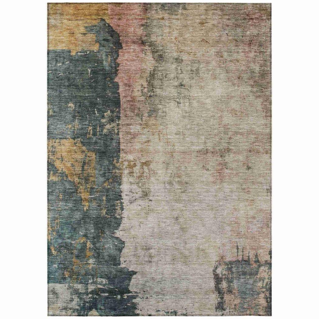 Califa Brown Washable Indoor - Outdoor Rug - LOOMLAN - LOOMLAN Rugs - Outdoor Rugs