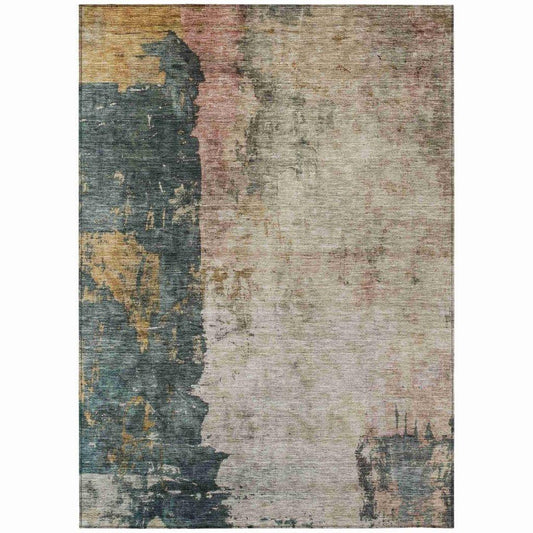 Califa Brown Washable Indoor - Outdoor Rug - LOOMLAN - LOOMLAN Rugs - Outdoor Rugs