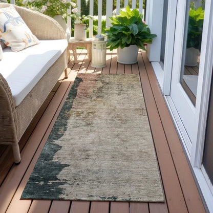 Califa Brown Washable Indoor - Outdoor Rug - LOOMLAN - LOOMLAN Rugs - Outdoor Rugs
