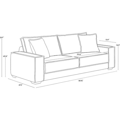 Calista Fabric Sofa - LOOMLAN - SUNPAN - Sofas & Loveseats