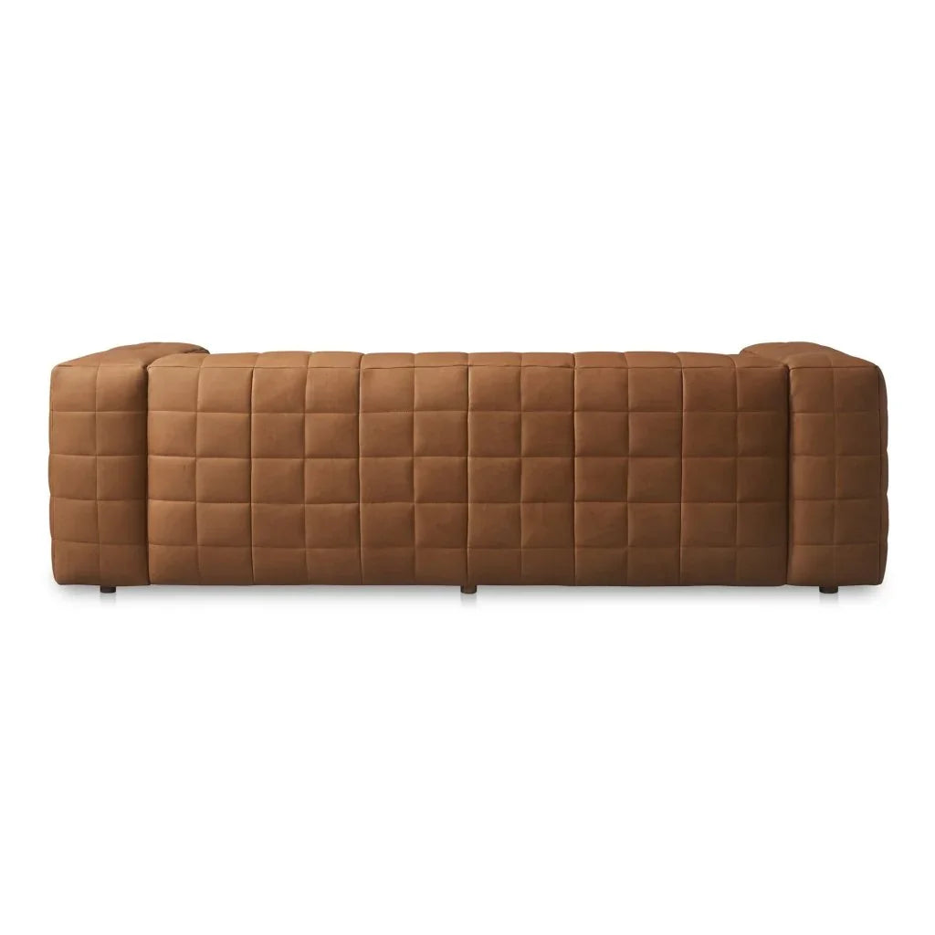 Callan Modern Aniline Leather Sofa - LOOMLAN - Moe's Home - Sofas & Loveseats