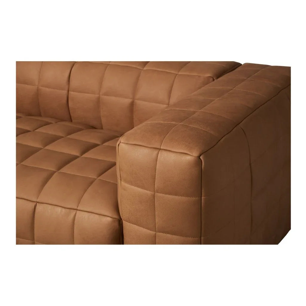 Callan Modern Aniline Leather Sofa - LOOMLAN - Moe's Home - Sofas & Loveseats