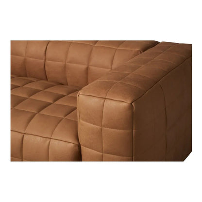 Callan Modern Aniline Leather Sofa - LOOMLAN - Moe's Home - Sofas & Loveseats