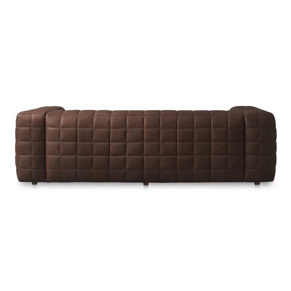 Callan Modern Aniline Leather Sofa - LOOMLAN - Moe's Home - Sofas & Loveseats