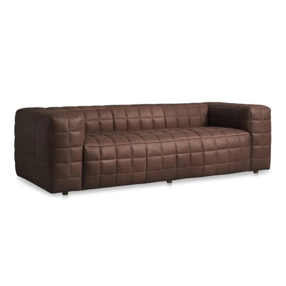 Callan Modern Aniline Leather Sofa - LOOMLAN - Moe's Home - Sofas & Loveseats