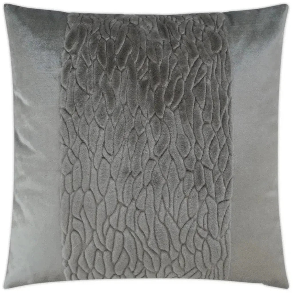 Callard Band Grey Throw Pillow With Insert - LOOMLAN - D.V. Kap - Throw Pillows