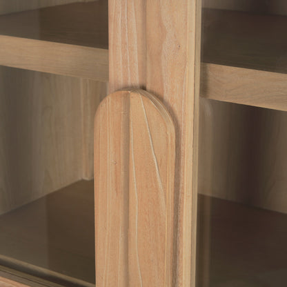 Callum Wooden Brown Arched Bookcase