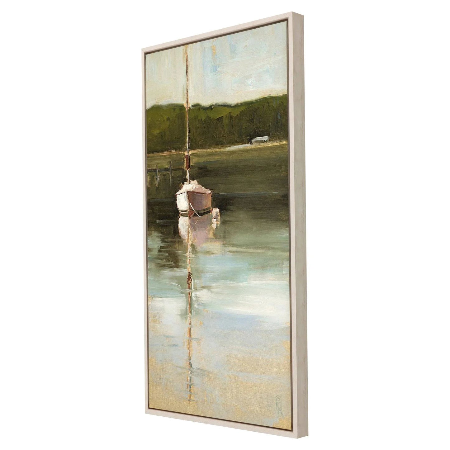 Calm Waters Green Canvas Art