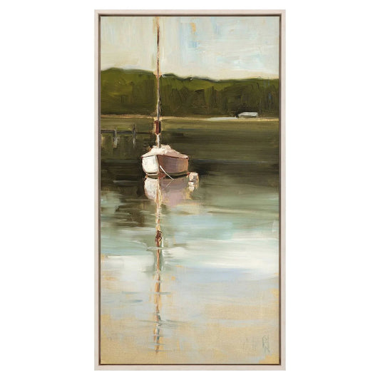 Calm Waters Green Canvas Art
