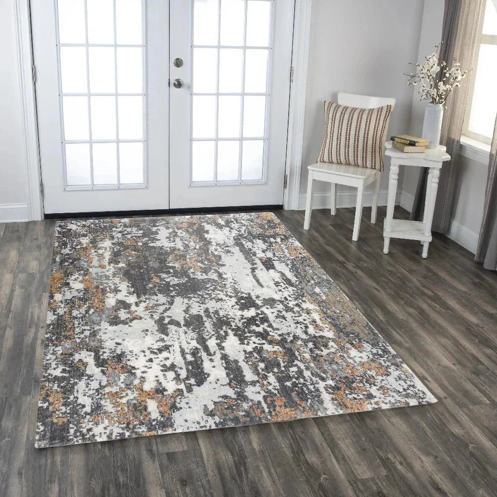 Calo Abstract Gray/ Multi Large Area Rugs - LOOMLAN - LOOMLAN - Area Rugs