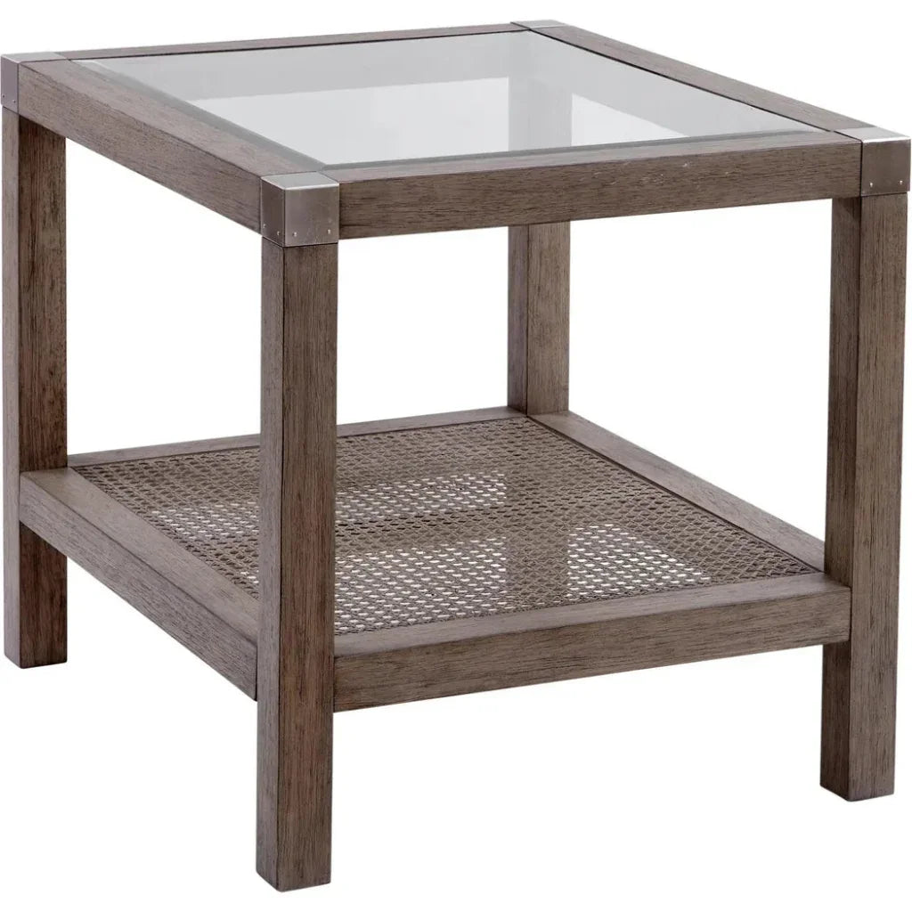 Calum Rubberwood Square End Table - LOOMLAN - Bassett Mirror - Side Tables