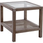 Calum Rubberwood Square End Table - LOOMLAN - Bassett Mirror - Side Tables