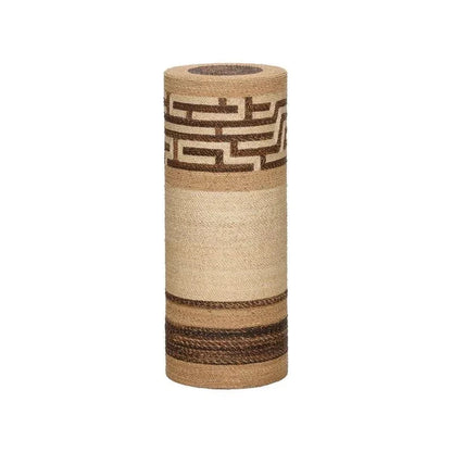 Calusa Abaca Rope Warpped Wooden Pedestal - LOOMLAN - Wildwood - Side Tables