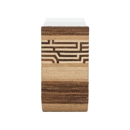 Calusa Curve Glass Top Console Table - LOOMLAN - Wildwood - Console Tables