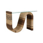 Calusa Curve Glass Top Console Table - LOOMLAN - Wildwood - Console Tables