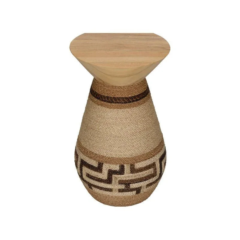 Calusa Wooden Top Round Drinks Table - LOOMLAN - Wildwood - Side Tables