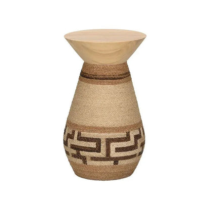 Calusa Wooden Top Round Drinks Table - LOOMLAN - Wildwood - Side Tables