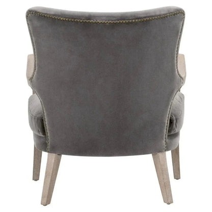 Calvin Club Chair Dark Grey Velvet - LOOMLAN - Essentials For Living - Accent Chairs