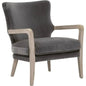 Calvin Club Chair Dark Grey Velvet - LOOMLAN - Essentials For Living - Accent Chairs