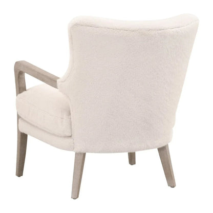 Calvin Removable Down Cushion White Club Chair - LOOMLAN - Essentials For Living - Club Chairs