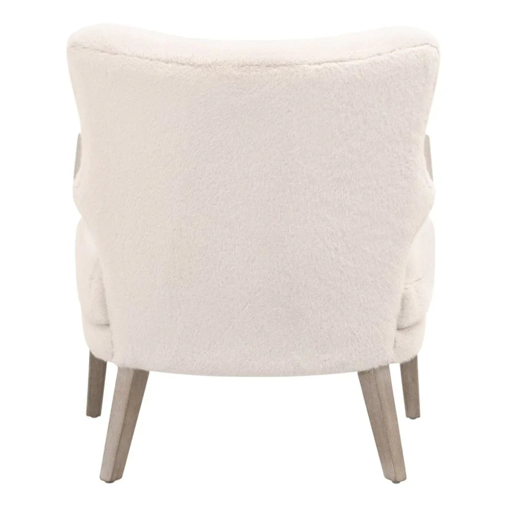 Calvin Removable Down Cushion White Club Chair - LOOMLAN - Essentials For Living - Club Chairs