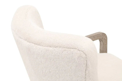 Calvin Removable Down Cushion White Club Chair - LOOMLAN - Essentials For Living - Club Chairs