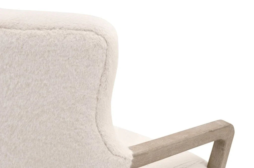 Calvin Removable Down Cushion White Club Chair - LOOMLAN - Essentials For Living - Club Chairs