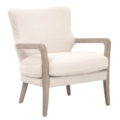 Calvin Removable Down Cushion White Club Chair - LOOMLAN - Essentials For Living - Club Chairs