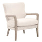 Calvin Removable Down Cushion White Club Chair - LOOMLAN - Essentials For Living - Club Chairs