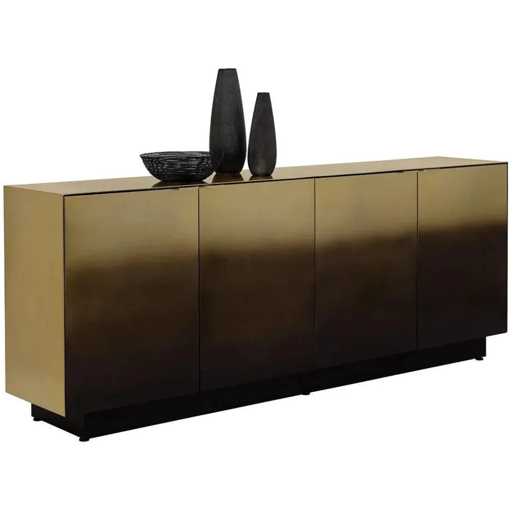 Calvosa Sideboard Bronze Stainless Steel Soft Closing - LOOMLAN - SUNPAN - Sideboards