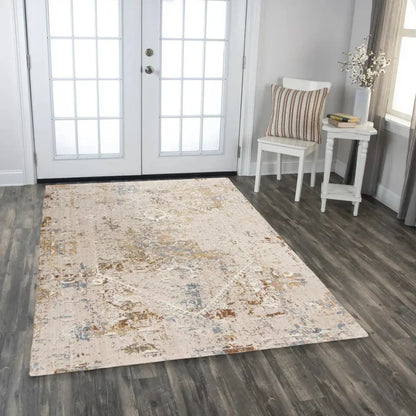 Cama Abstract Beige/ Multi Large Area Rugs - LOOMLAN - LOOMLAN - Area Rugs