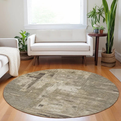 Camalyn Brown Washable Indoor - Outdoor Rug - LOOMLAN - LOOMLAN Rugs - Outdoor Rugs