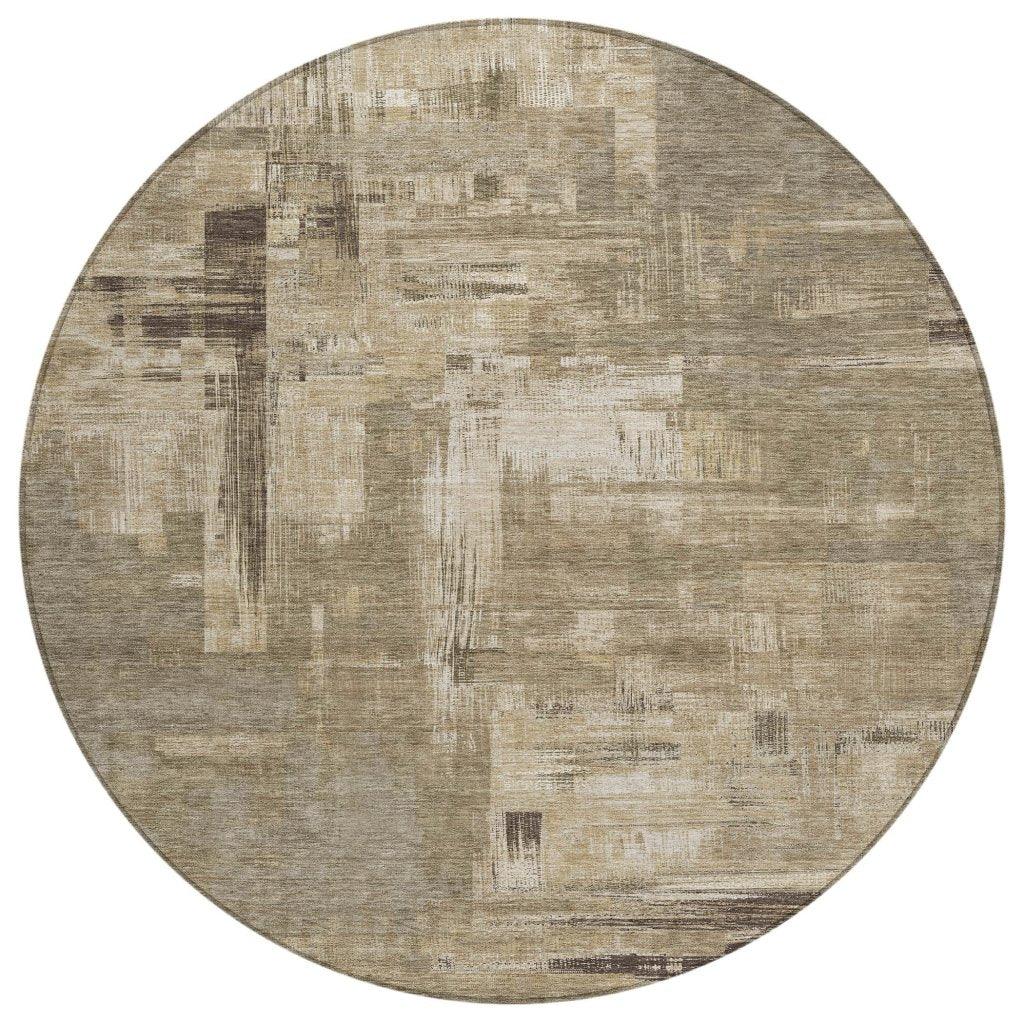 Camalyn Brown Washable Indoor - Outdoor Rug - LOOMLAN - LOOMLAN Rugs - Outdoor Rugs