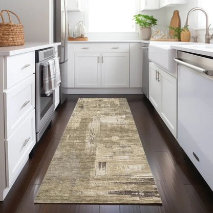 Camalyn Brown Washable Indoor - Outdoor Rug - LOOMLAN - LOOMLAN Rugs - Outdoor Rugs