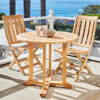 Cambria Teak Outdoor Folding Chair