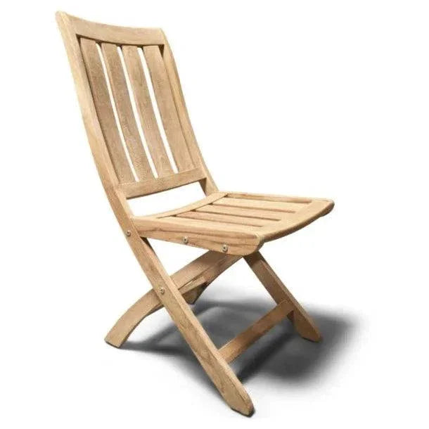 Cambria Teak Outdoor Folding Chair-Outdoor Lounge Chairs-HiTeak-LOOMLAN