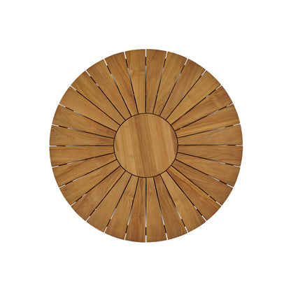 Cambria Teak Patio Round Dining Set 5PC