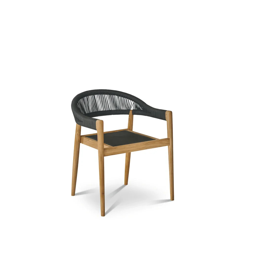 Cambria Teak Patio Round Dining Set 5PC-Outdoor Dining Sets-HiTeak-LOOMLAN