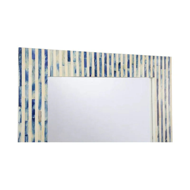 Cambridge Bone Inlay Framed Wall Mirror - LOOMLAN - Chelsea House - Wall Mirrors