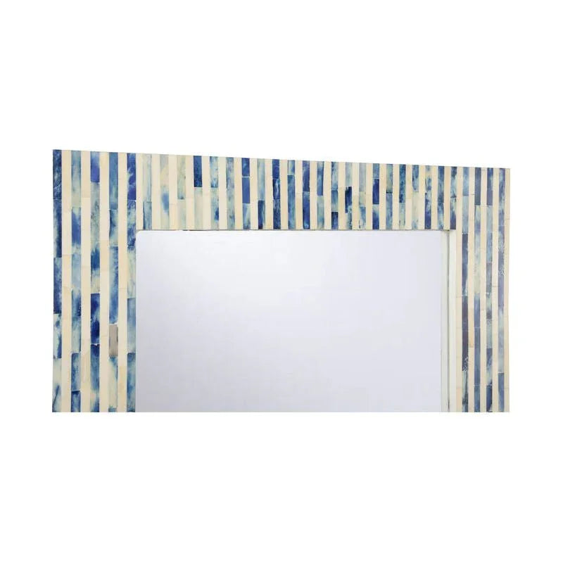 Cambridge Bone Inlay Framed Wall Mirror - LOOMLAN - Chelsea House - Wall Mirrors