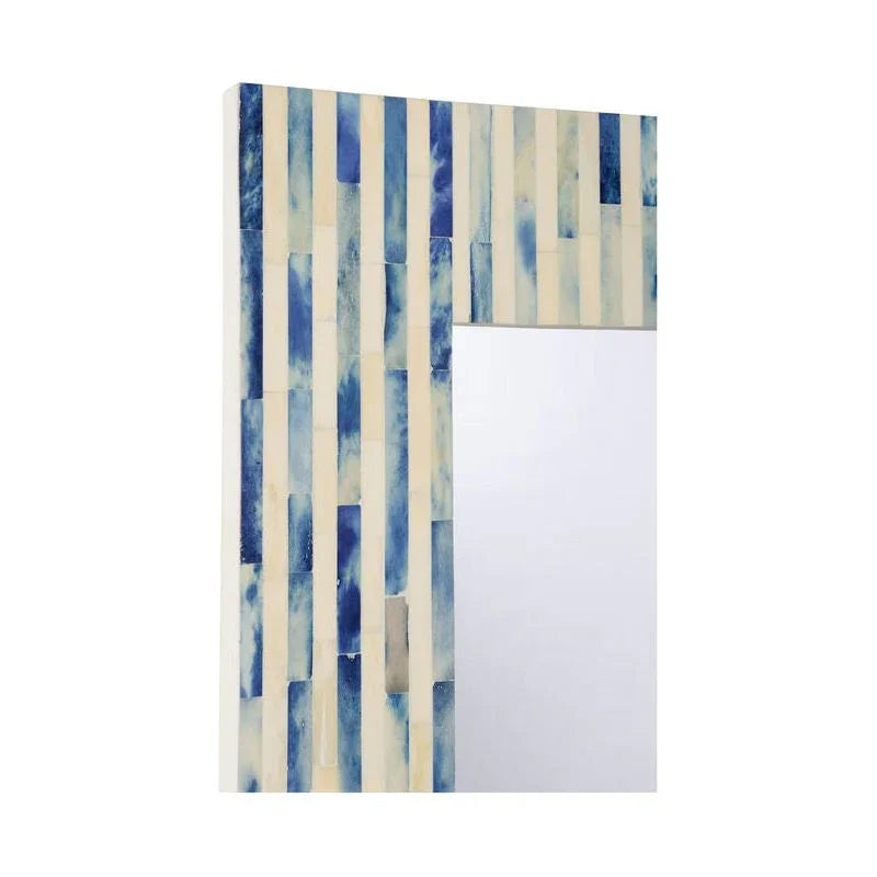 Cambridge Bone Inlay Framed Wall Mirror - LOOMLAN - Chelsea House - Wall Mirrors