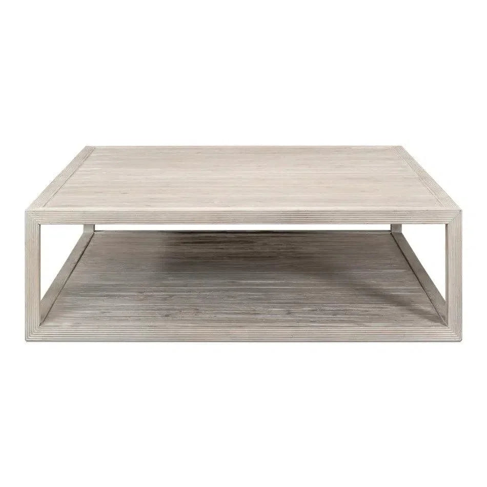 Camden Bungalow Cocktail Coffee Table Square - LOOMLAN - Sarreid - Coffee Tables