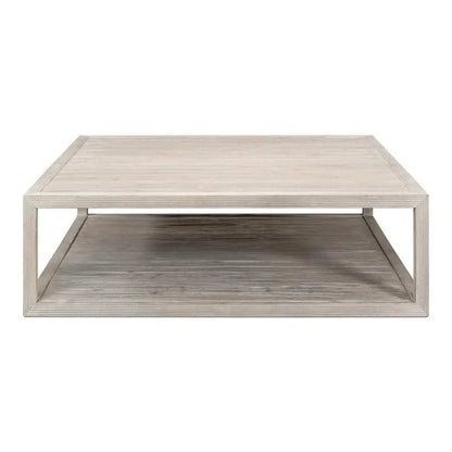 Camden Bungalow Cocktail Coffee Table Square - LOOMLAN - Sarreid - Coffee Tables