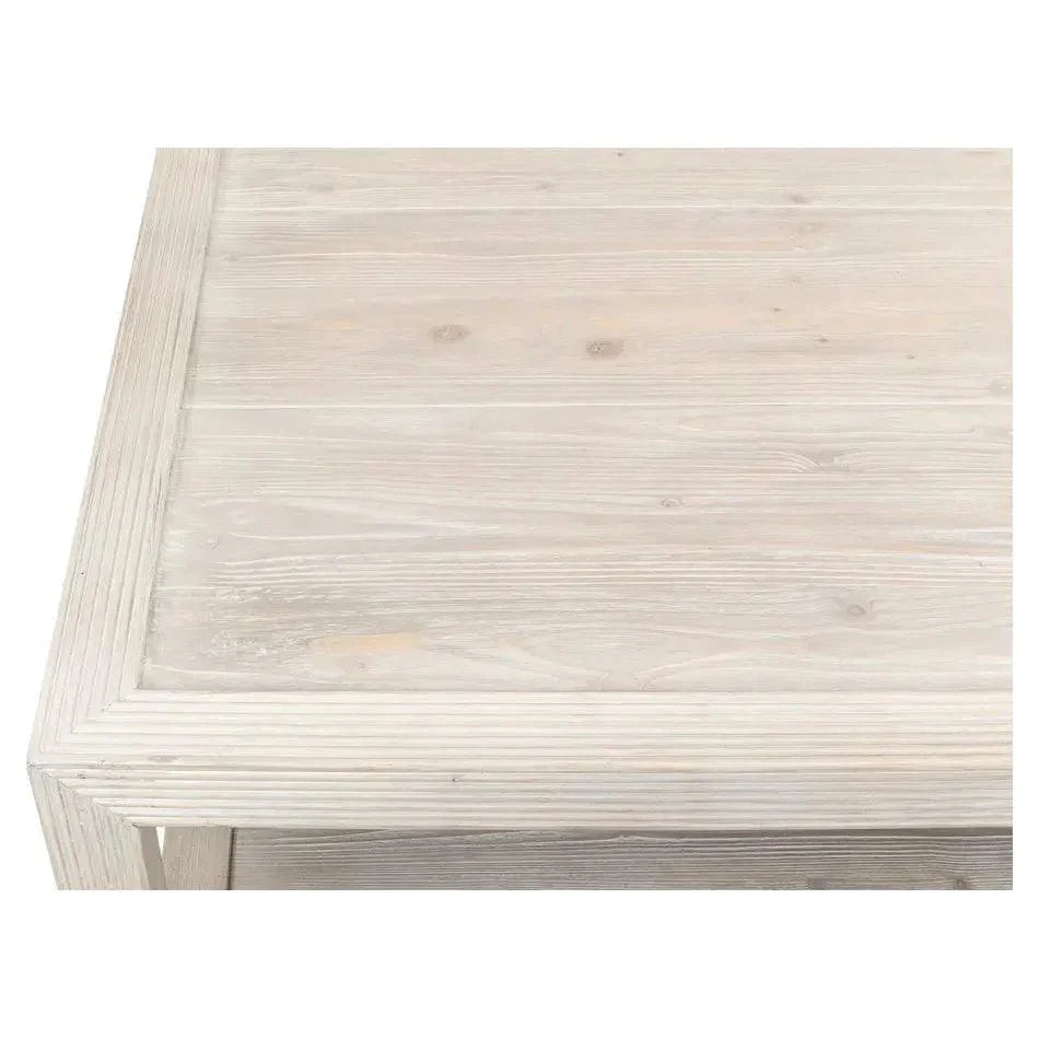 Camden Bungalow Cocktail Coffee Table Square - LOOMLAN - Sarreid - Coffee Tables