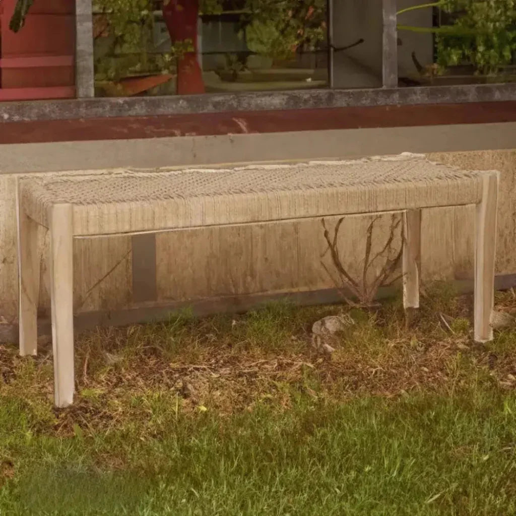 Cameo Coastal Dining Bench - LOOMLAN - Artesia - Dining Benches