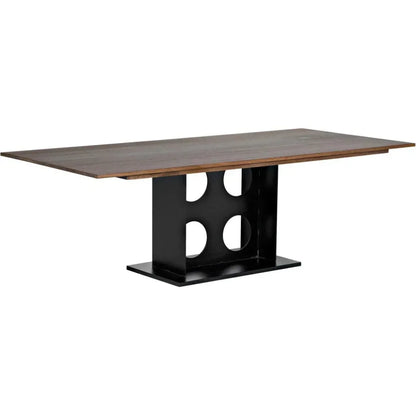 Cameron Table-Dining Tables-Noir-LOOMLAN