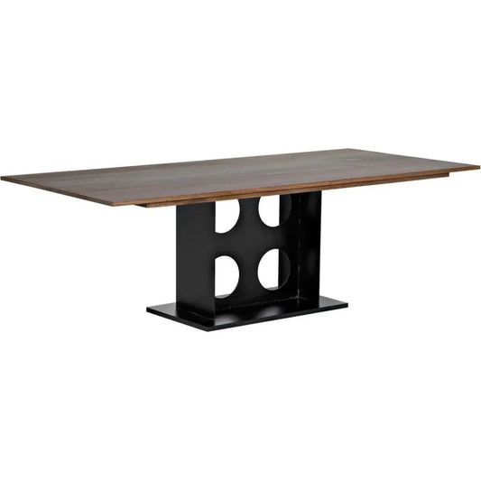 Cameron Table-Dining Tables-Noir-LOOMLAN