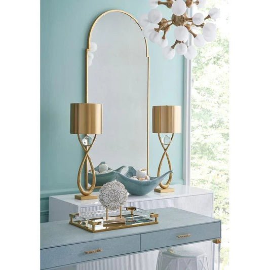 Camilla Faux Shagreen Warpped Desk-Home Office Desks-Chelsea House-LOOMLAN